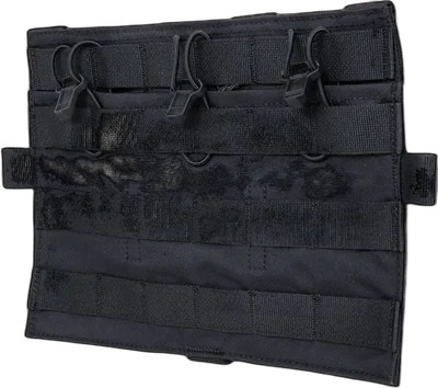 Ape Force Gear load panel for 3 M4/M16 Flat magazines Black