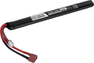 Specna Arms LiPo 7.4V 1200mAh 20C/40C Battery - T-Connect (Deans) - Under AK Dust Cover