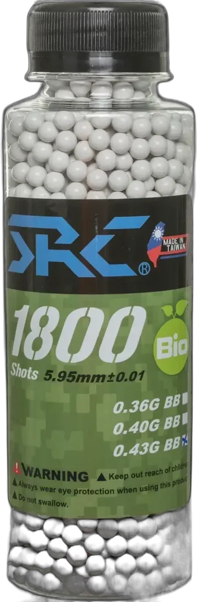 SRC BIO BBs 0.43g bottle 1800 pieces White