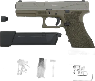 Army Armament R17 Gladiator GBB "Begadi Special Version" -grau / coyote- mit NPAS (frei ab 18 J.)