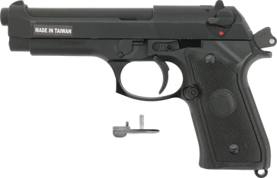 KJW M9 "PRO-Version" GBB, schwarz, Gas Version - Teilespender / für Bastler (frei ab 18 J.)