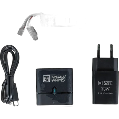 Specna Arms EASY NANO CHARGER 10W charger kit with Li-Po 1100 mAh 25C 11.1V T-Deans battery G-Tech