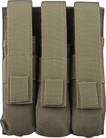 GFC Tactical Triple magazine pouch for MP5 type magazines - olive