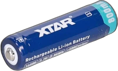 XTAR Li-Ion 3.7V mAh 14500/AA/R6 800 mAh battery