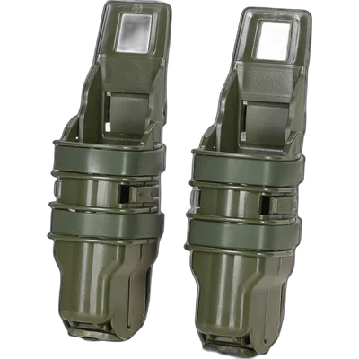 SATAC Open III (XS) double-barrelled pouch for pistol magazines Olive