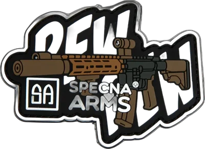 Specna Arms Pew Pew Patch Black and White