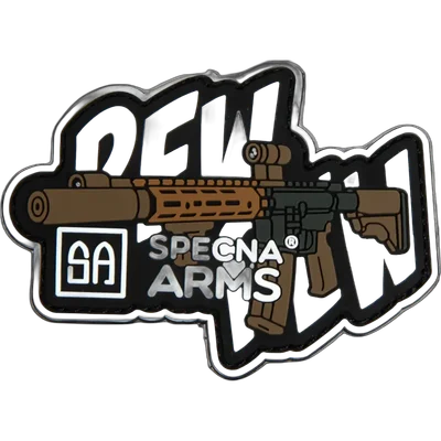 Specna Arms Pew Pew Patch Black and White