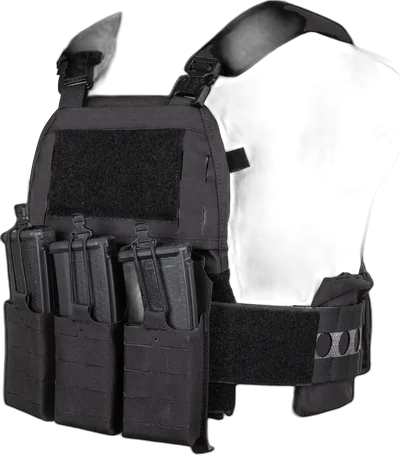 WoSport VE-75 Plate Carrier Tactical Vest Black