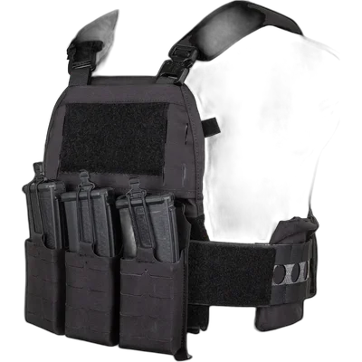 WoSport VE-75 Plate Carrier Tactical Vest Black