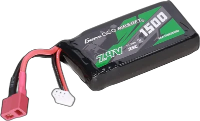 GensAce Li-Po Gens Ace 1500mAh 35C PEQ 7.4V T-Deans battery