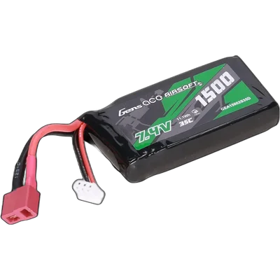 GensAce Li-Po Gens Ace 1500mAh 35C PEQ 7.4V T-Deans battery