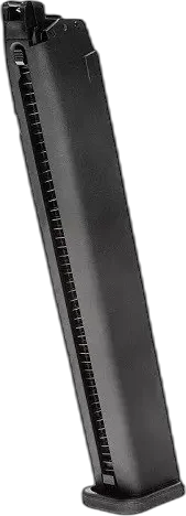Umarex Glock 18C Gen. 3 mid-cap magazine, 50 green gas BBs (Long) – Black