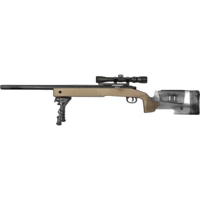 Specna Arms SA-S02 CORE™ sniper rifle replica with scope and bipod - tan