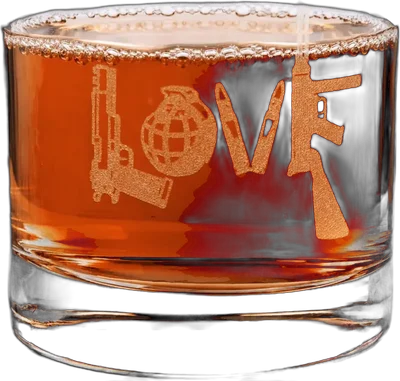 Lucky Shot Whisky Glass - Love