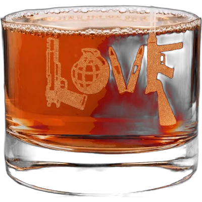 Lucky Shot Whisky Glass - Love