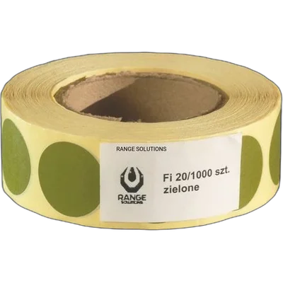 Range Solutions Range Solution 20mm target stickers - 1000 pcs Green