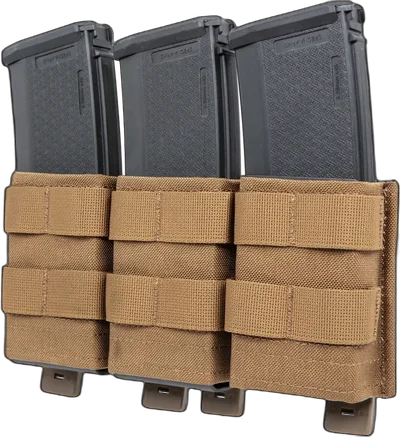 WoSport triple rifle magazine pouch Coyote Brown