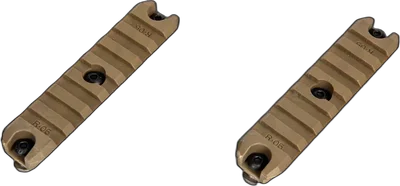 AMOEBA M-LOK 3.5” Polymer Rail (2 Pcs) - Dark Earth