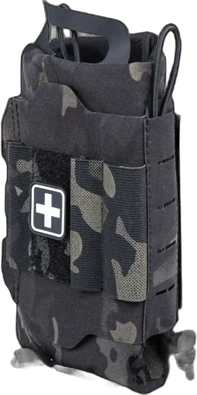 WoSport Tactical tear-off first aid kit with Velcro Wosport MC Black