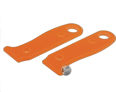G10 Griffschalen für BE-X Allemans Messer - Bushcraft & Tactical Edition, mit Schrauben - 2 Stück, orange