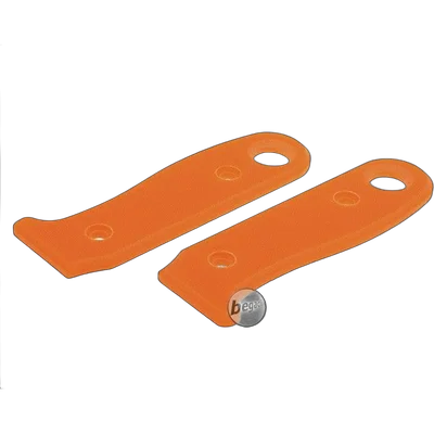 BE-X G10 Griffschalen für BE-X Allemans Messer - Bushcraft & Tactical Edition, mit Schrauben - 2 Stück, orange