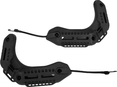 Mounting rail set for Wosport Type MK helmets Black