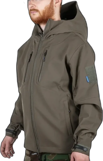 Blue Label 'Spinosaurus' Ranger Green Softshell Jacket