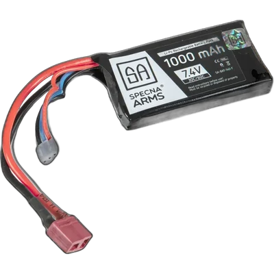Specna Arms LiPo 7,4V 1000mAh 30/60C (PEQ) Battery - T-Connect (Deans)