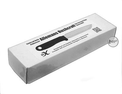 Allemans Bushcraft Feldmesser – §42a konformes Outdoor & MilSim Messer inkl. Zubehör
