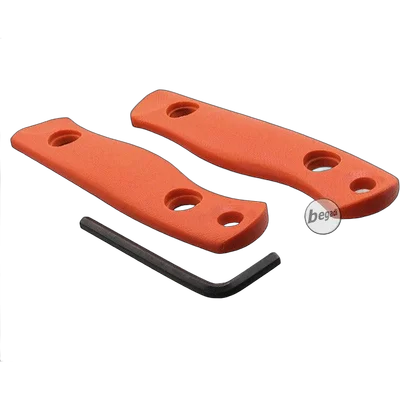 BE-X Griffschalen Set für Outdoormesser "Hersir", Fieldcraft "Camp" oder DIY Messerbau  - orange (2 Stück)