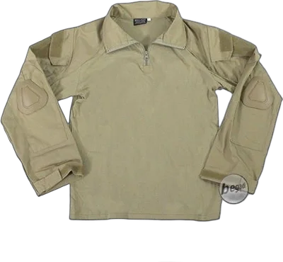 Basics Combat Shirt / UBACS, 2 Taschen, inklusive Ellbogen Protektoren (65% Baumwolle CVC) - Tan