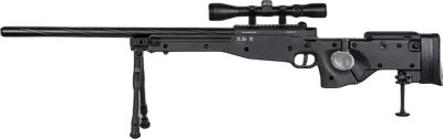 Specna Arms SA-S14 EDGE™ sniper airsoft rifle with scope and bipod Black
