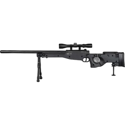 Specna Arms SA-S14 EDGE™ sniper airsoft rifle with scope and bipod Black