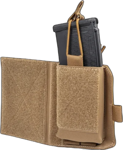 WoSport Coyote Brown horizontal magazine pouch for rifle magazine