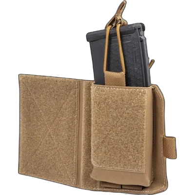WoSport Coyote Brown horizontal magazine pouch for rifle magazine