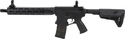 King Arms x Lancer Systems airsoft Carbine L15 LCH7 12" Faux Carbon Black