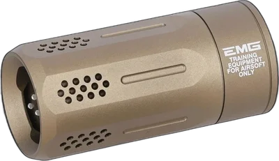 King Arms x Strike Industries OPPRESSOR LITE Flat Dark Earth exhaust device