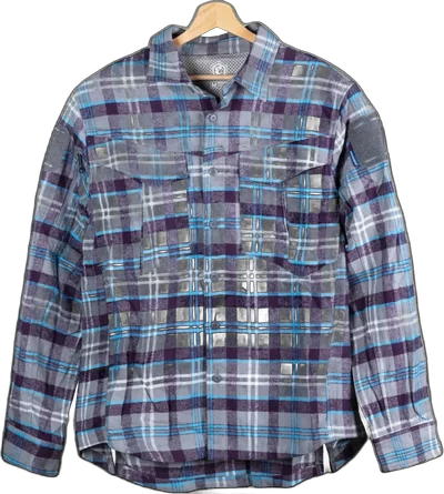 Blue Label Longicorn Grey flannel shirt