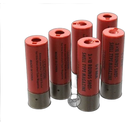 BEGADI Ersatz Shells für Begadi Sport Shotgun Serie, rot -6er Pack-