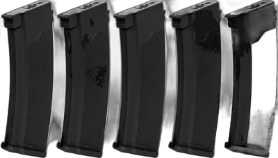 Specna Arms Set of 5 S-Mag magazines for J series - Hi-cap - black