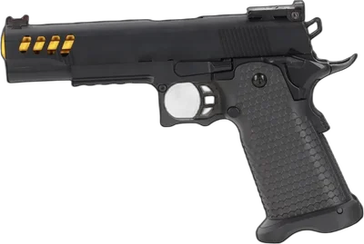 Hi-Capa SA-VGP08 VAPOR GBB Pistol - Black and Gold