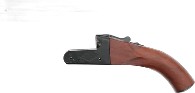 Haw San FS-0521 Double Barrel Vollmetall Gas Shotgun, Echtholz-Version - Teilesatz für Bastler (frei ab 18 J.)