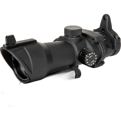 JJ Airsoft ACOG Style 4x32 Scope Replica with Lighting and QD Mount - Black