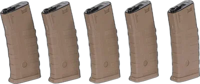 CAA AIRSOFT DIVISION Set of 5 hi-cap 360 ball CAA magazines for M4/M16 Flat Dark Earth replicas