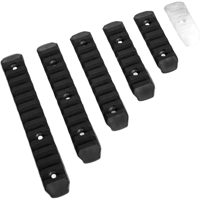 JJ Airsoft Set of 6 polymer RIS rails for M-LOK Black
