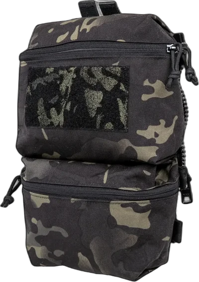 Back panel with MOLLE system for V5 PC Wosport MC tactical vest Black