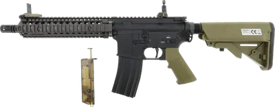E&C M4 "MK18 MOD"- S-AEG mit Begadi CORE EFCS / Mosfet & PRO HopUp, mit MAXX Model Speedtrigger -bicolor- (frei ab 18 J.)