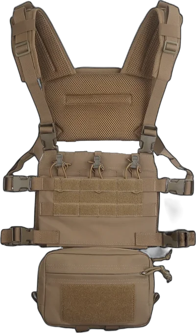 Chest Rig Vest Wosport VE-107 Coyote Brown