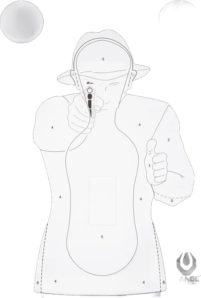 Range Solutions TS-9 “Frenchman” Practice Target - 50 Pcs