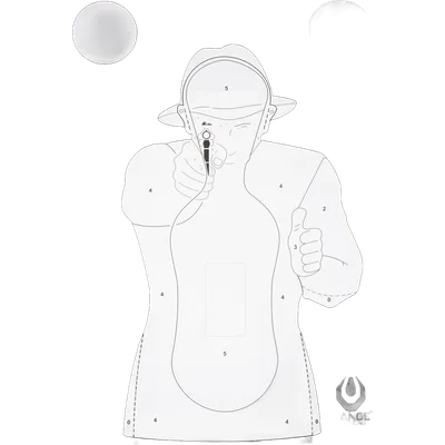 Range Solutions TS-9 “Frenchman” Practice Target - 50 Pcs